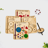 Spinning Top Editable Cards - Interactive Valentines (Set of 3) - Glowforge