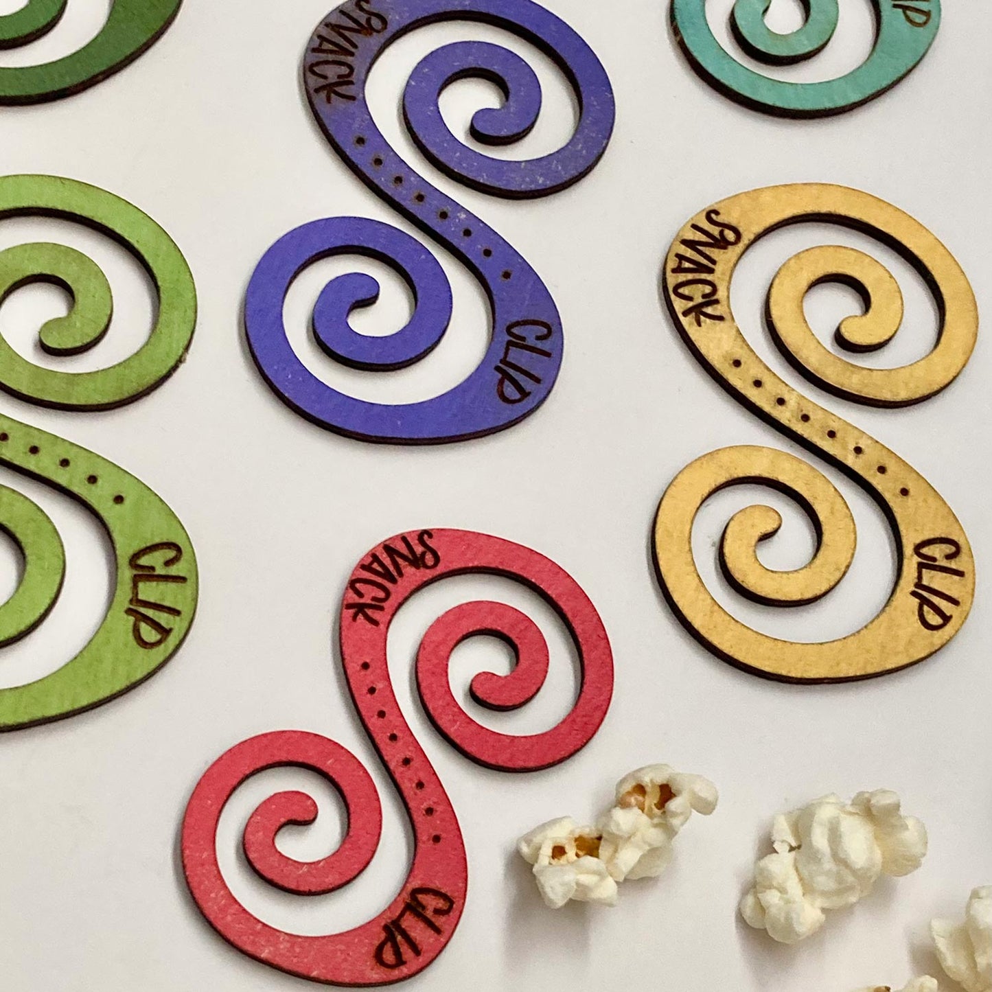 Spiral Snack Clips (Set of 2 Sizes) - Glowforge