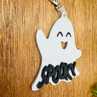 Spooky Ghost 2-Layer Bag Tag - Glowforge