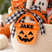 Spooky Personalized Pumpkin Pail Tag - Glowforge