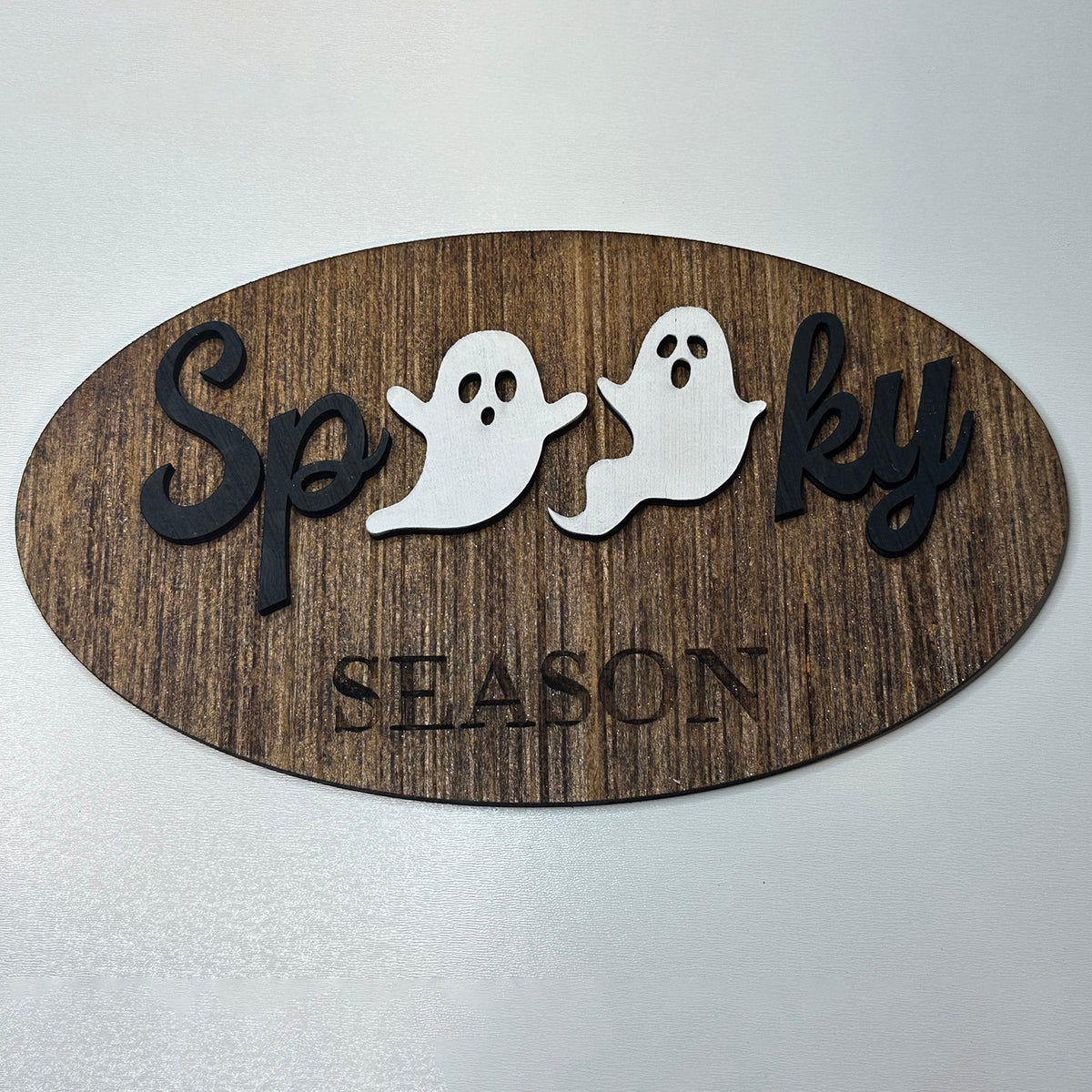 Spooky with Ghosts Halloween Sign - Glowforge