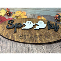 Spooky with Ghosts Halloween Sign - Glowforge