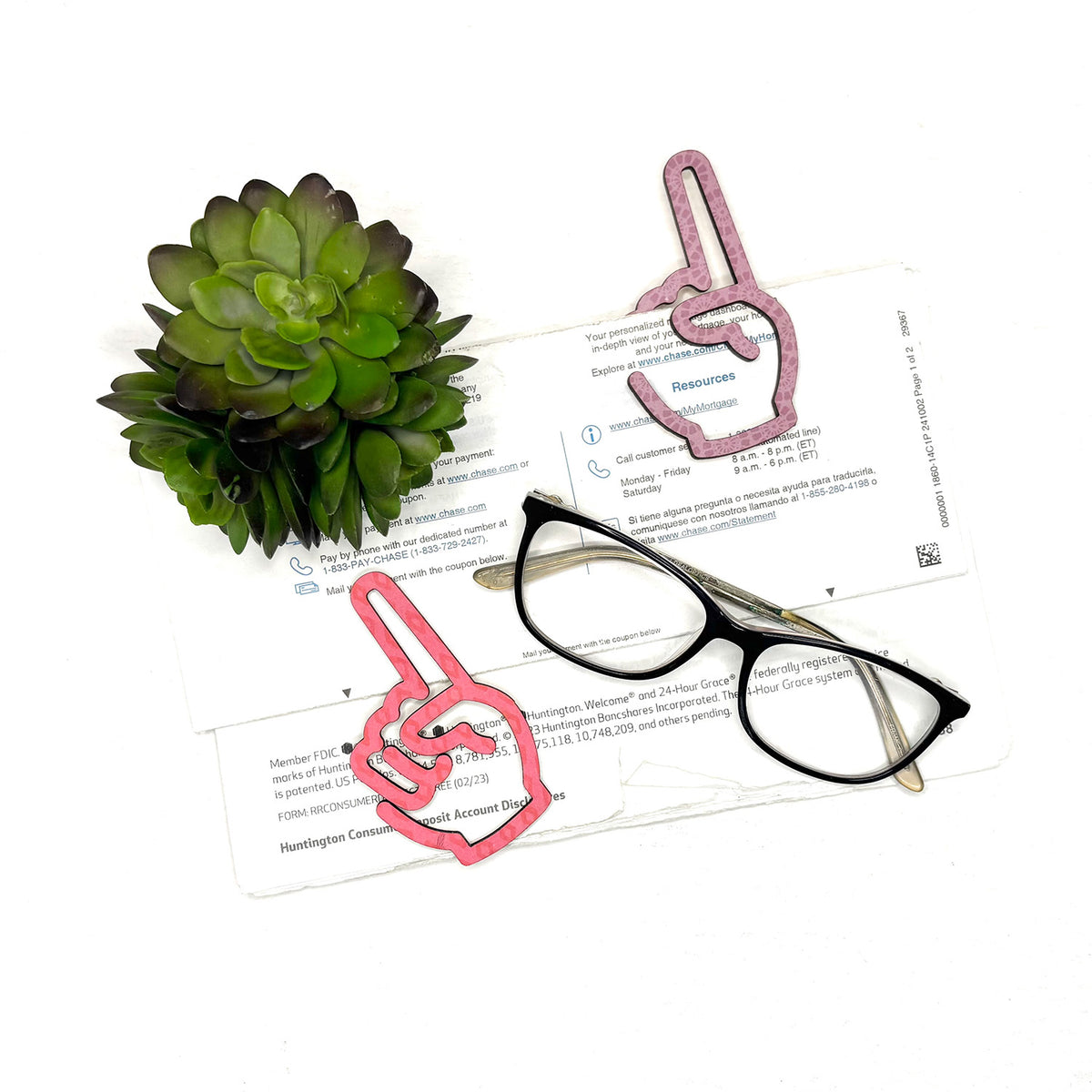 Sport #1 Finger Shaped Bookmark with Card Backer - Paperclip - Snack Bag Closure - Glowforge