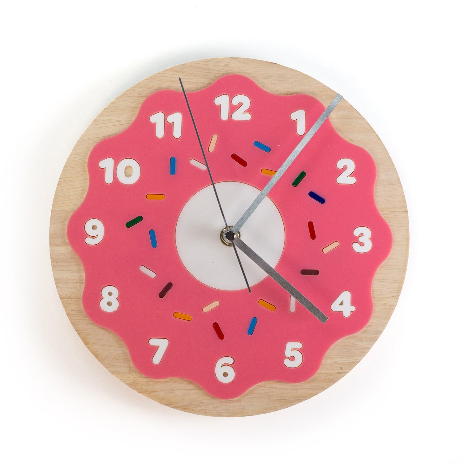 Sprinkles Donut Wall Clock – Glowforge Shop