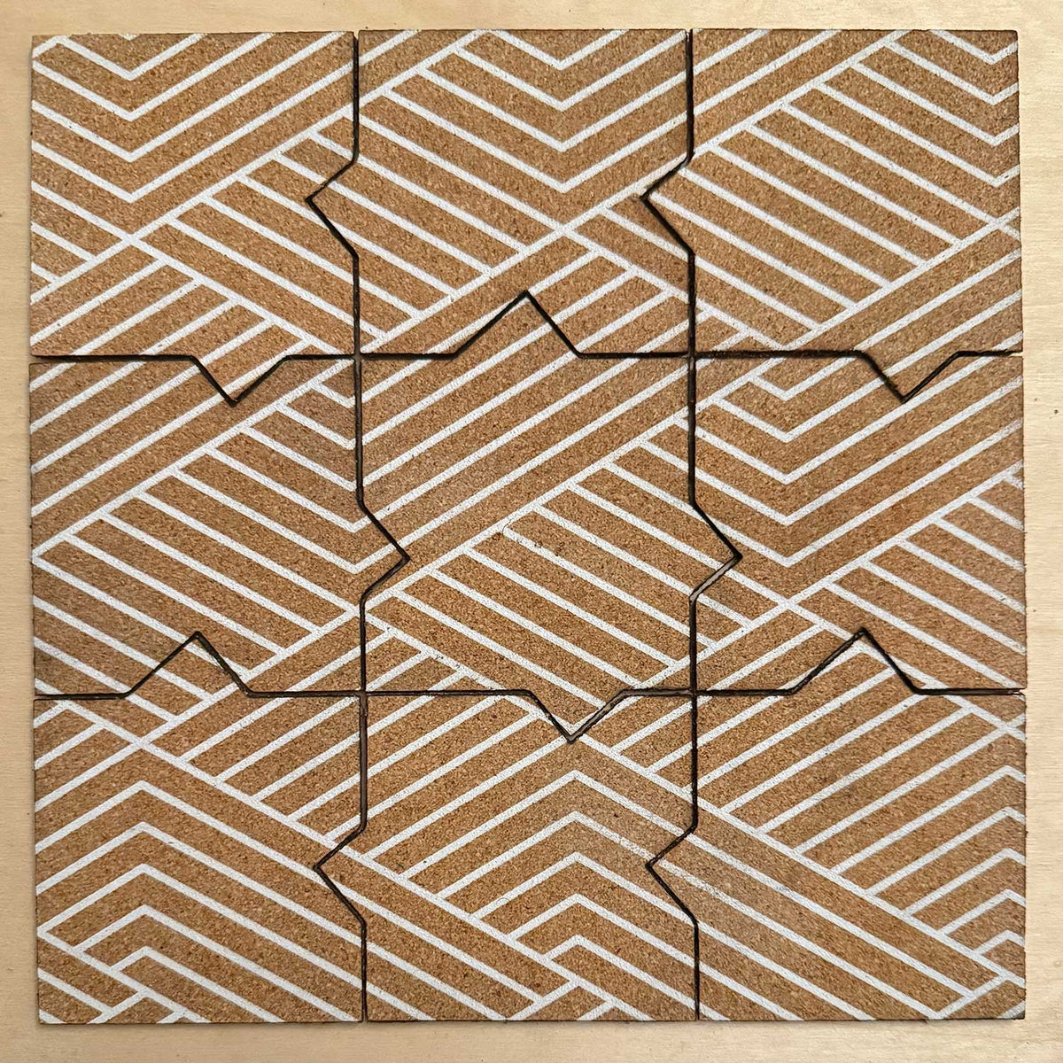 Square Angle Puzzle Coaster - Glowforge