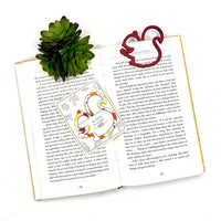Squirrel Shaped Bookmark with Card Backer - Paperclip - Snack Bag Closure - Glowforge