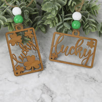St. Patrick's Day Gift Tags - Lucky Gift Tags with Shamrock Details (Set of 2) - Glowforge