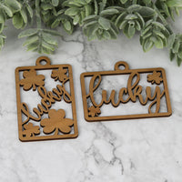 St. Patrick's Day Gift Tags - Lucky Gift Tags with Shamrock Details (Set of 2) - Glowforge