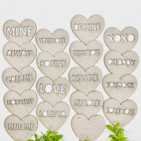 Stand-Up Conversation Heart Valentine Signs (Set of 17 plus blank) - Glowforge