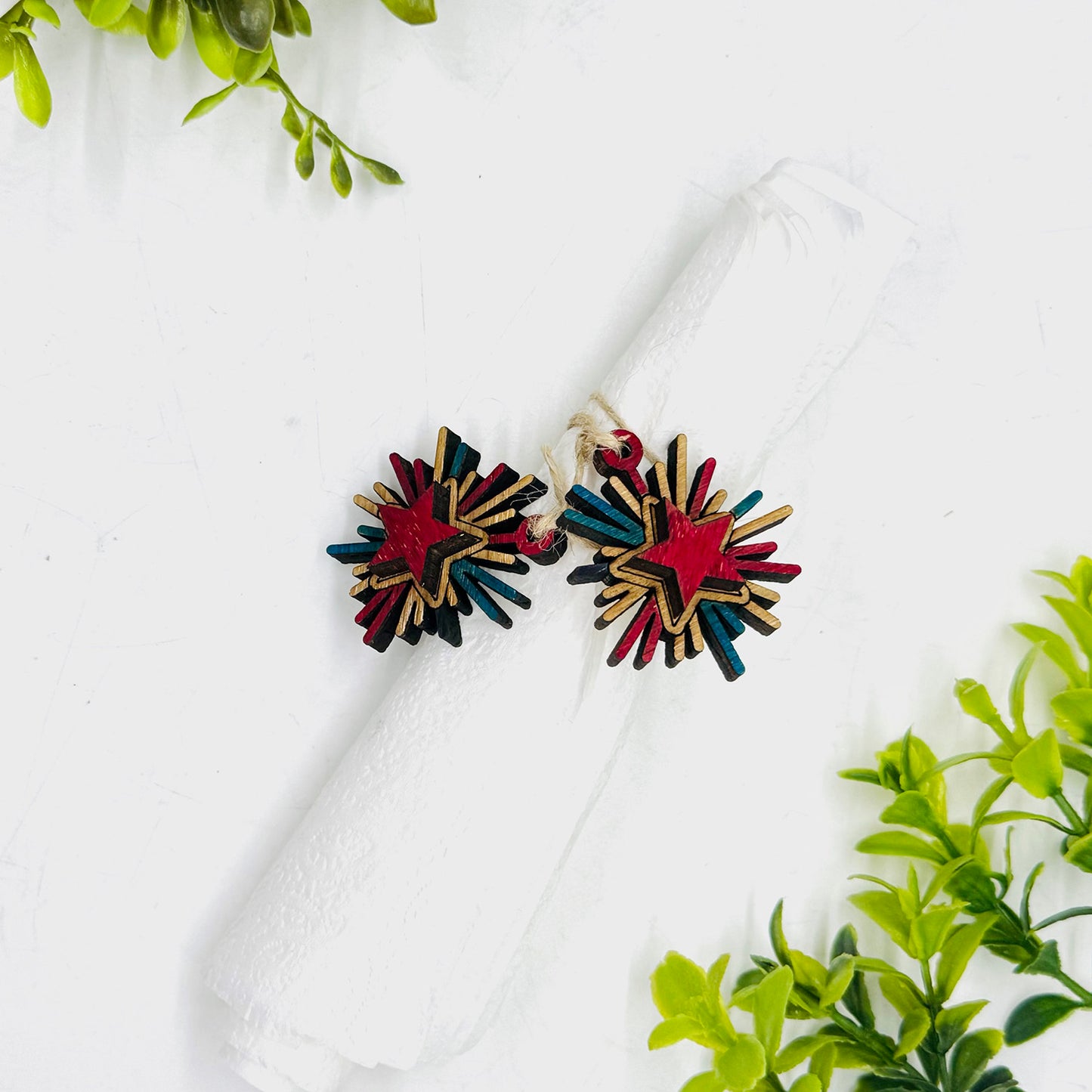 Starburst Layered Napkin Charms - Glowforge
