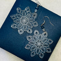 Starburst Snowflake Earrings - Glowforge