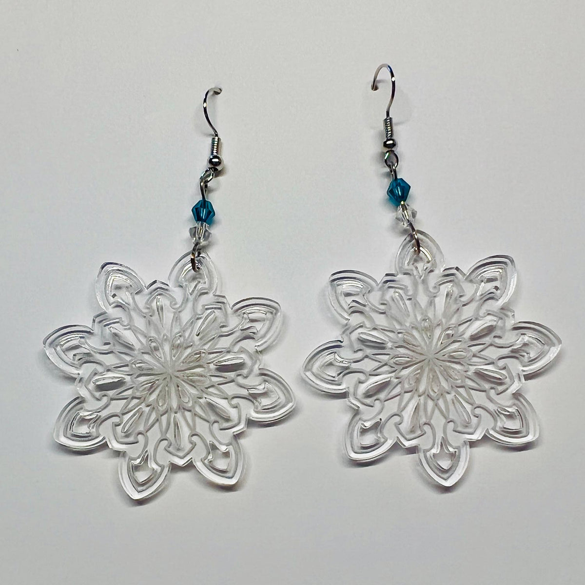 Starburst Snowflake Earrings - Glowforge