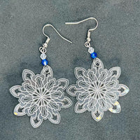 Starburst Snowflake Earrings - Glowforge