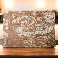Starry Night by Vincent van Gogh - Glowforge