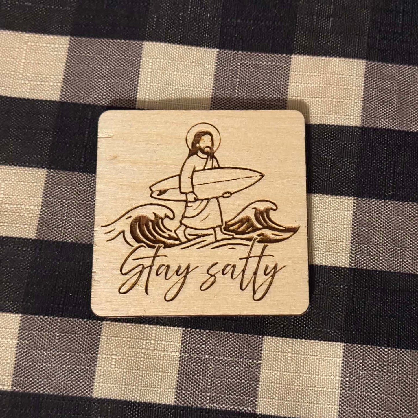 "Stay Salty" Keychain and Magnet Set - Glowforge