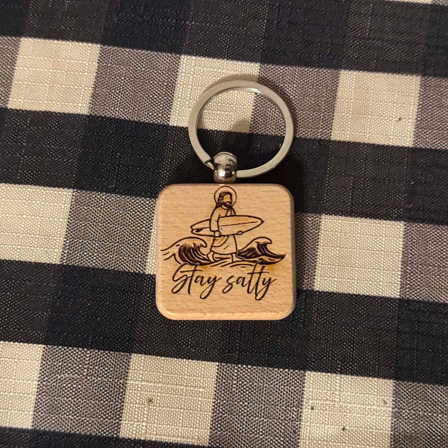 "Stay Salty" Keychain and Magnet Set - Glowforge