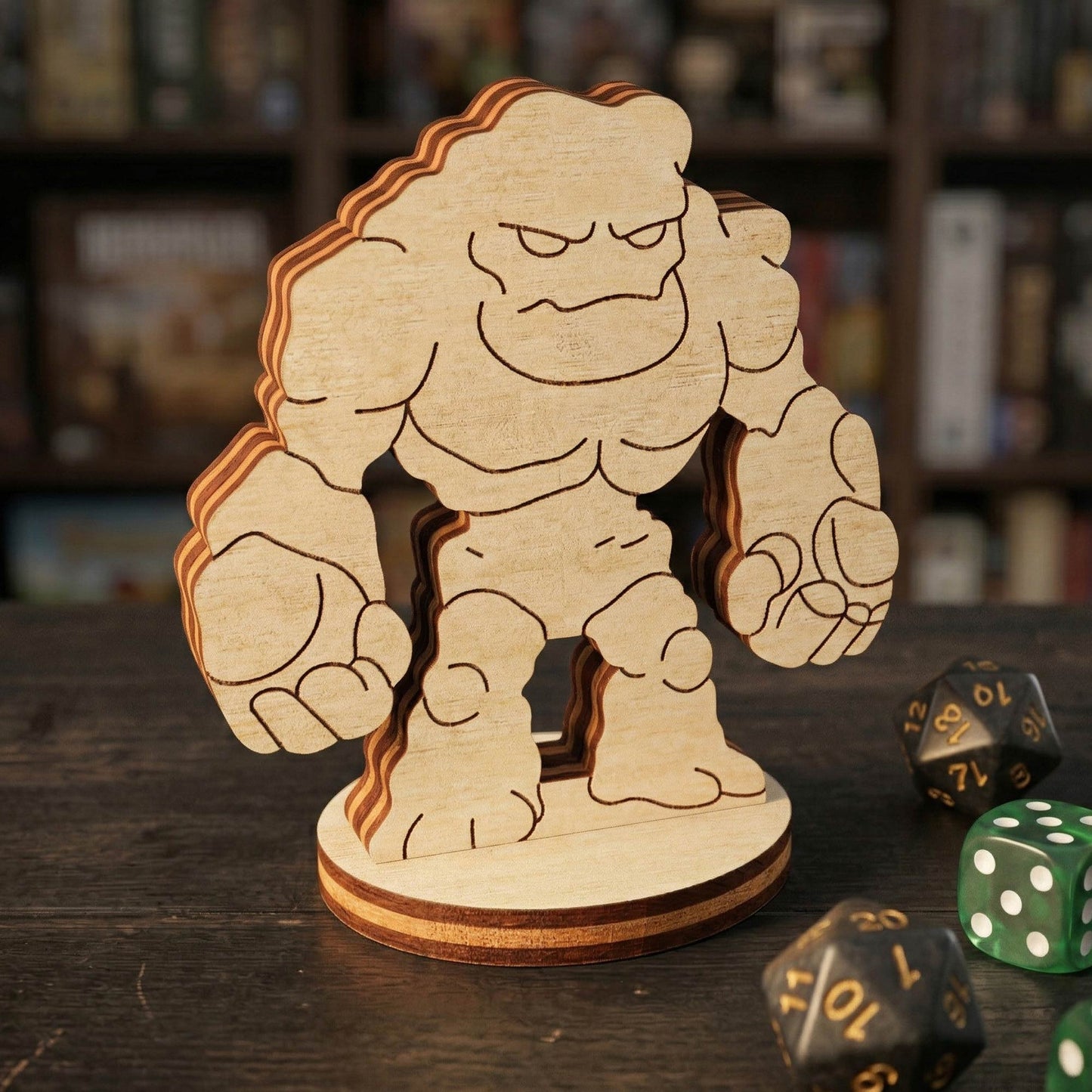 Stone Golem - Fantasy Rock Guardian, Earth Elemental RPG Figurine - Glowforge