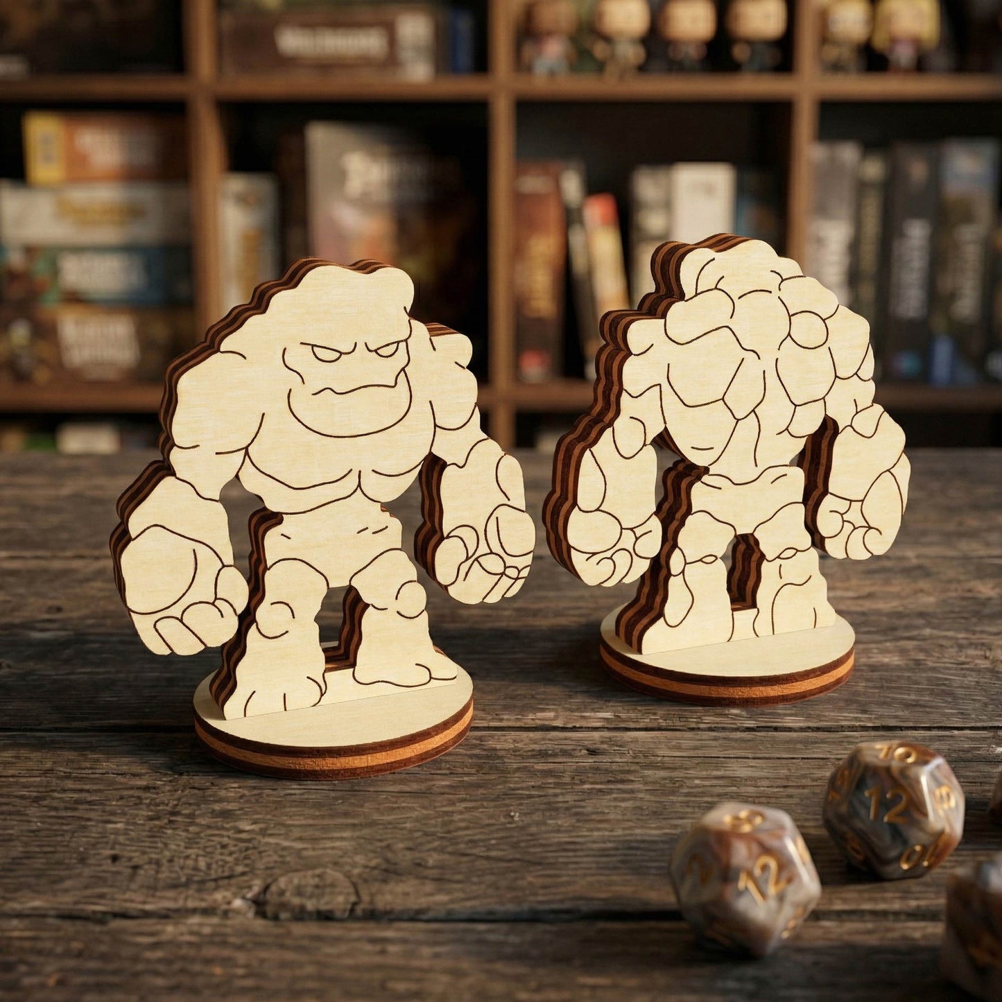 Stone Golem - Fantasy Rock Guardian, Earth Elemental RPG Figurine - Glowforge