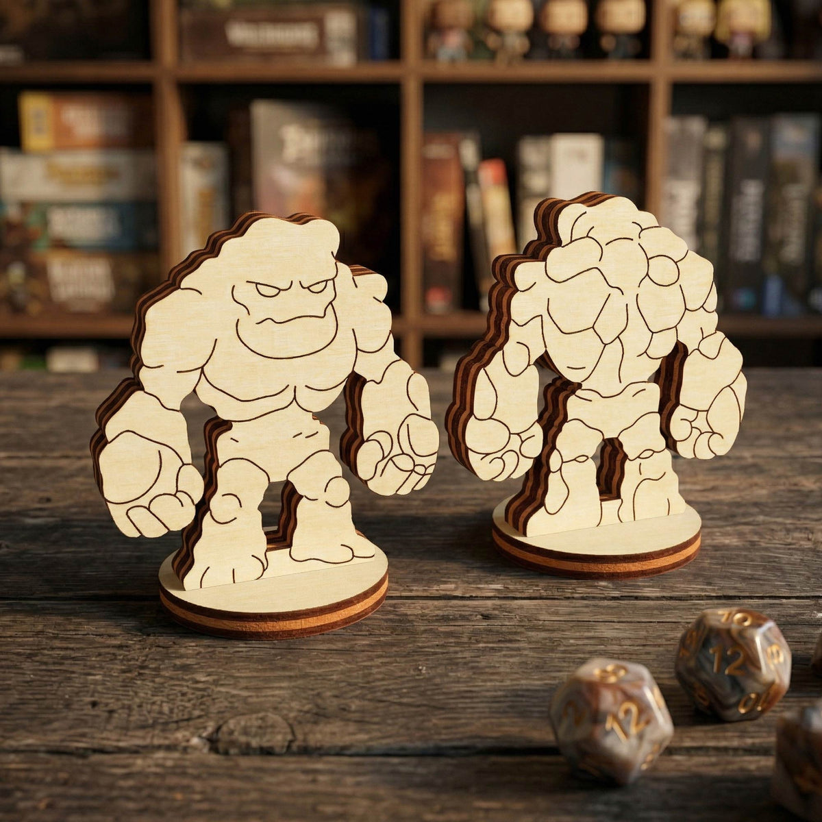 Stone Golem - Fantasy Rock Guardian, Earth Elemental RPG Figurine - Glowforge