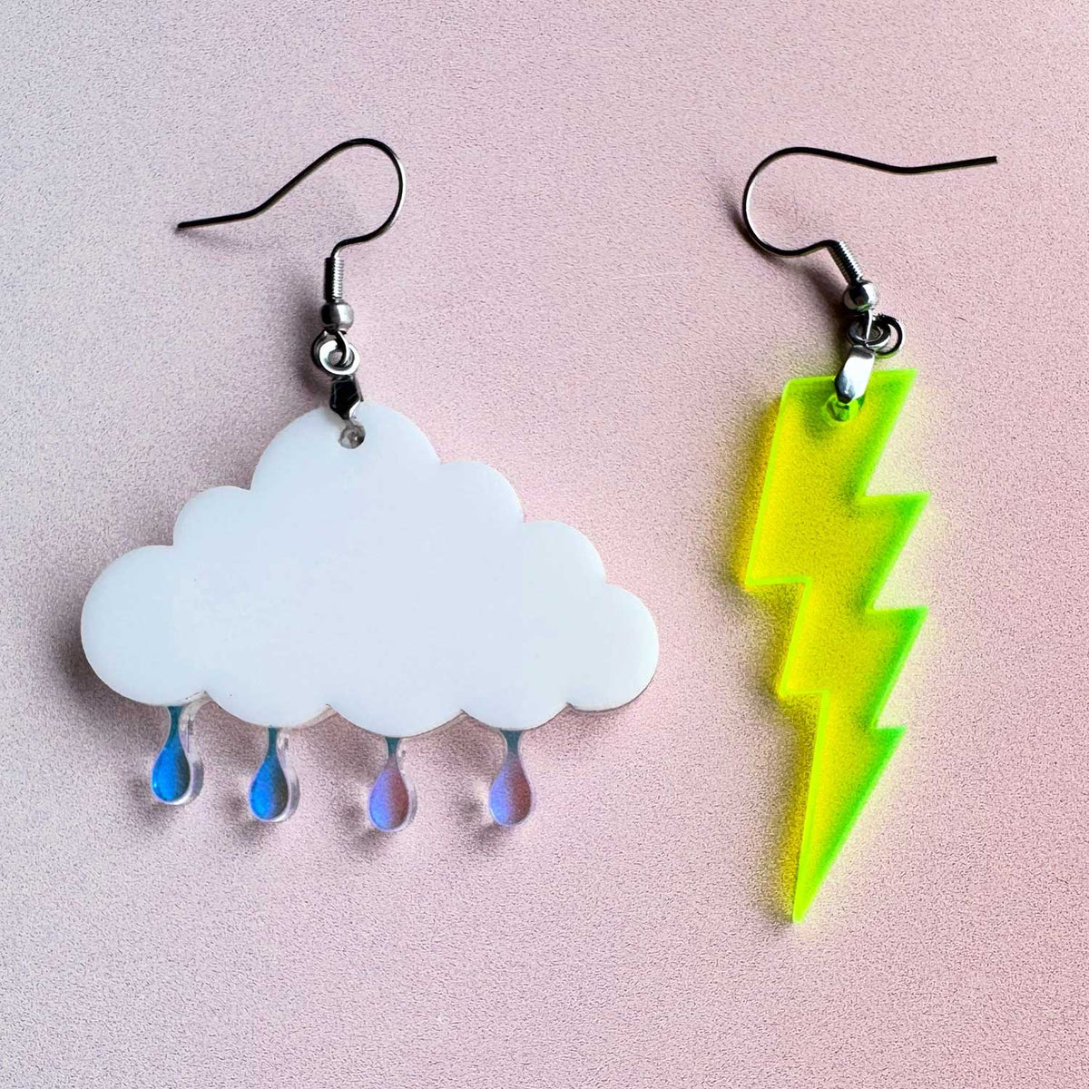 Stormy Weather Mismatch Earrings - Glowforge