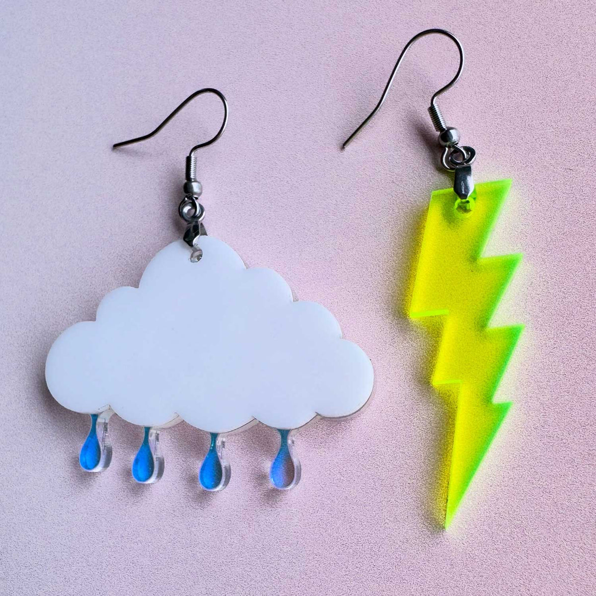 Stormy Weather Mismatch Earrings - Glowforge