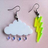 Stormy Weather Mismatch Earrings - Glowforge