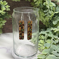 Strawberry Vine Bar Dangle Earrings - Glowforge