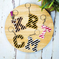 Stripe Letters Keychains (A to Z) - Glowforge