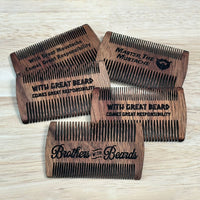 Stylish Beard & Mustache Combs (Set of 7) - Glowforge