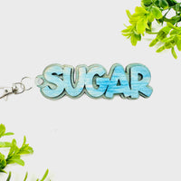 SUGAR Layered Word Keychain - Glowforge