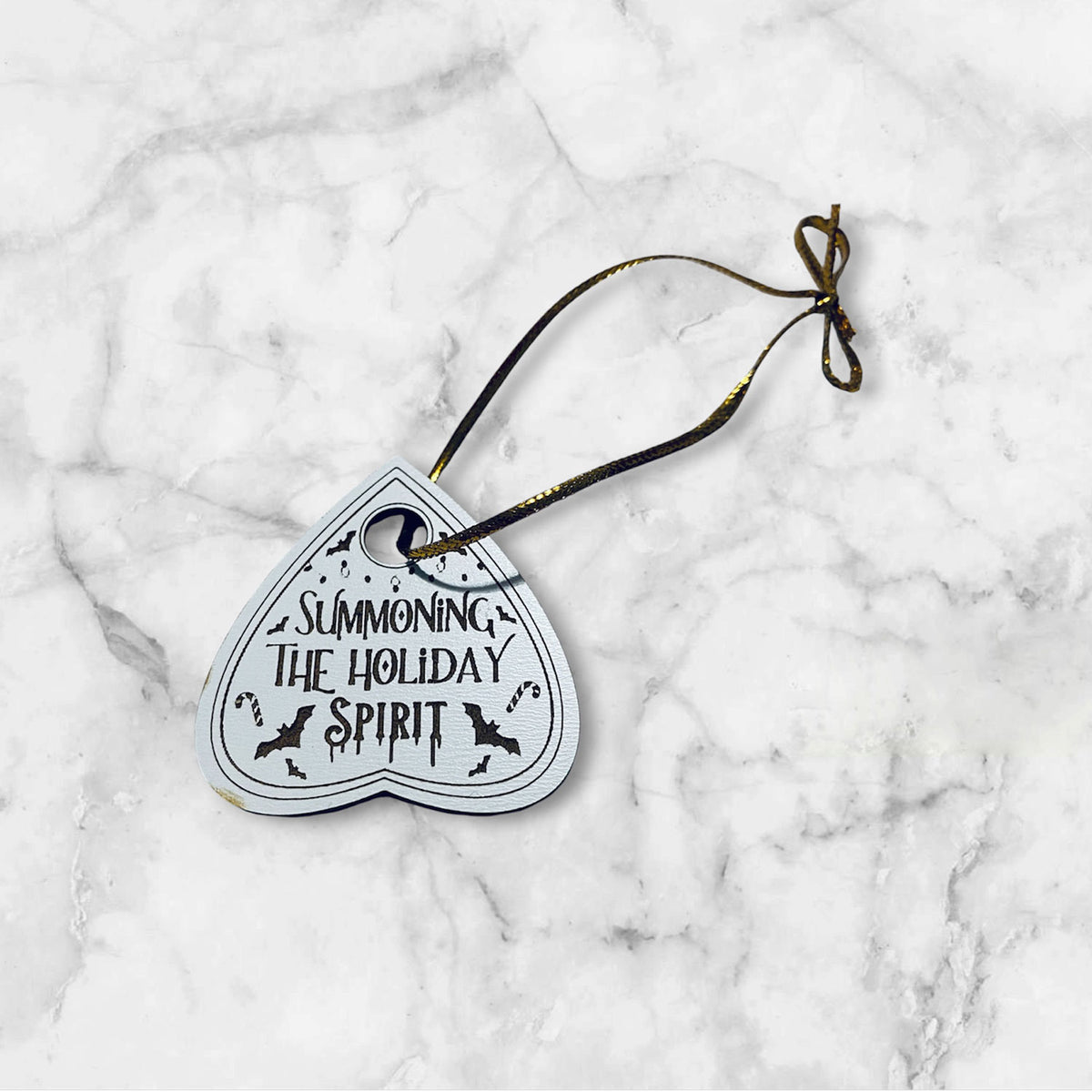Summon Holiday Spirit Funny Halloween Christmas Ornament - Glowforge