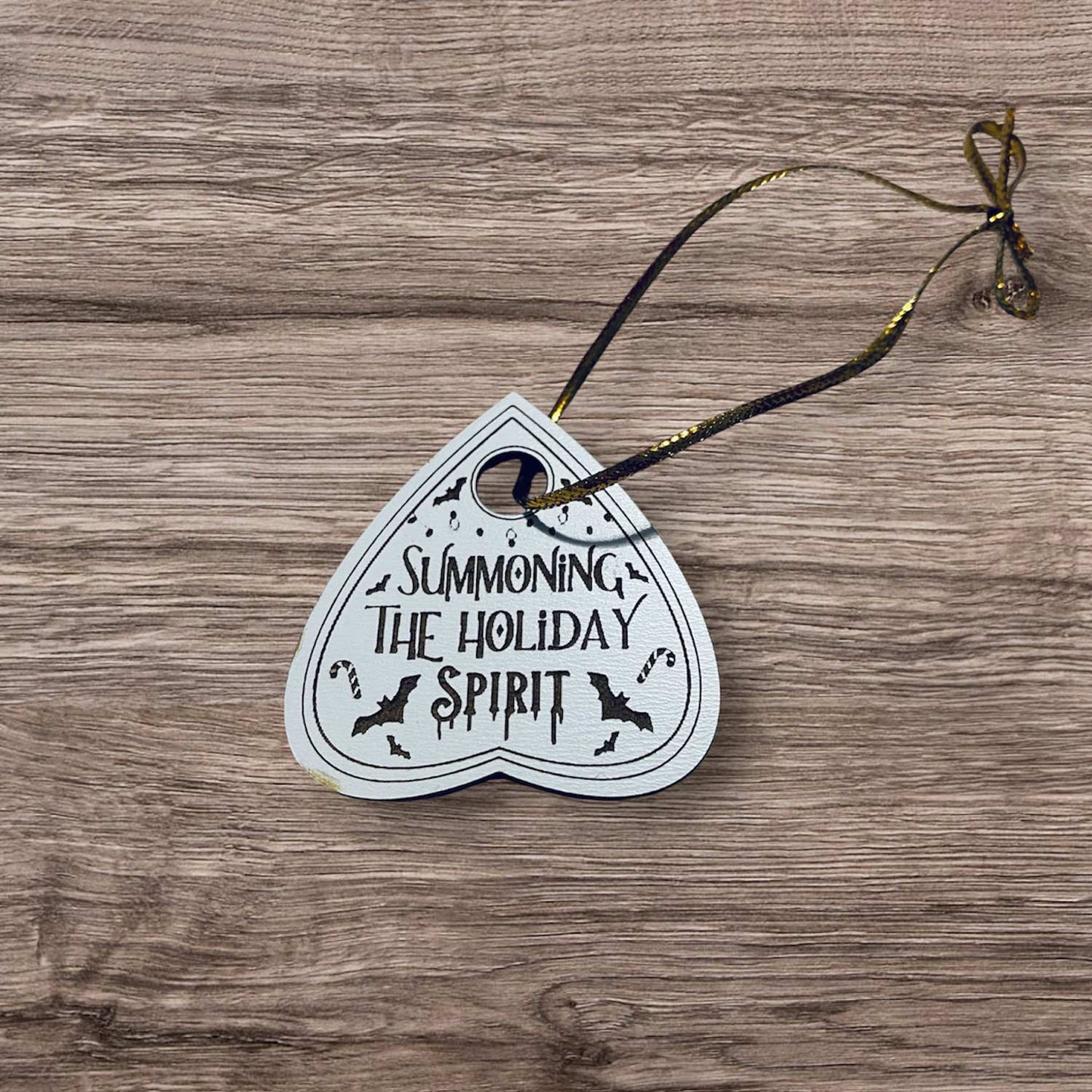 Summon Holiday Spirit Funny Halloween Christmas Ornament - Glowforge