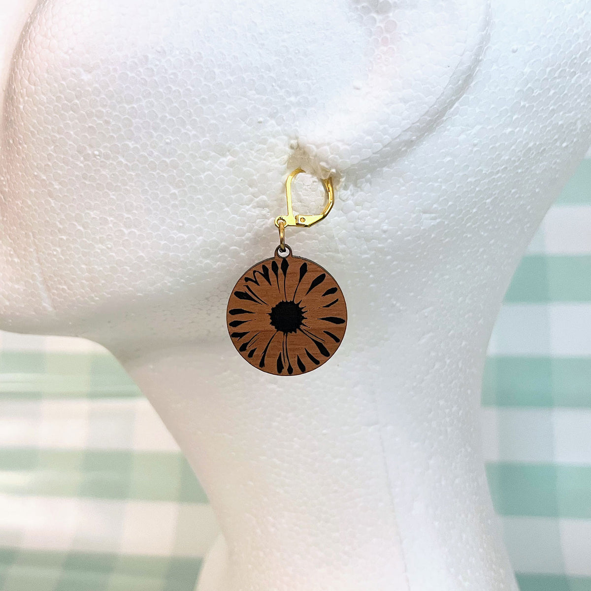 Sunflower Earring Pendants - Glowforge