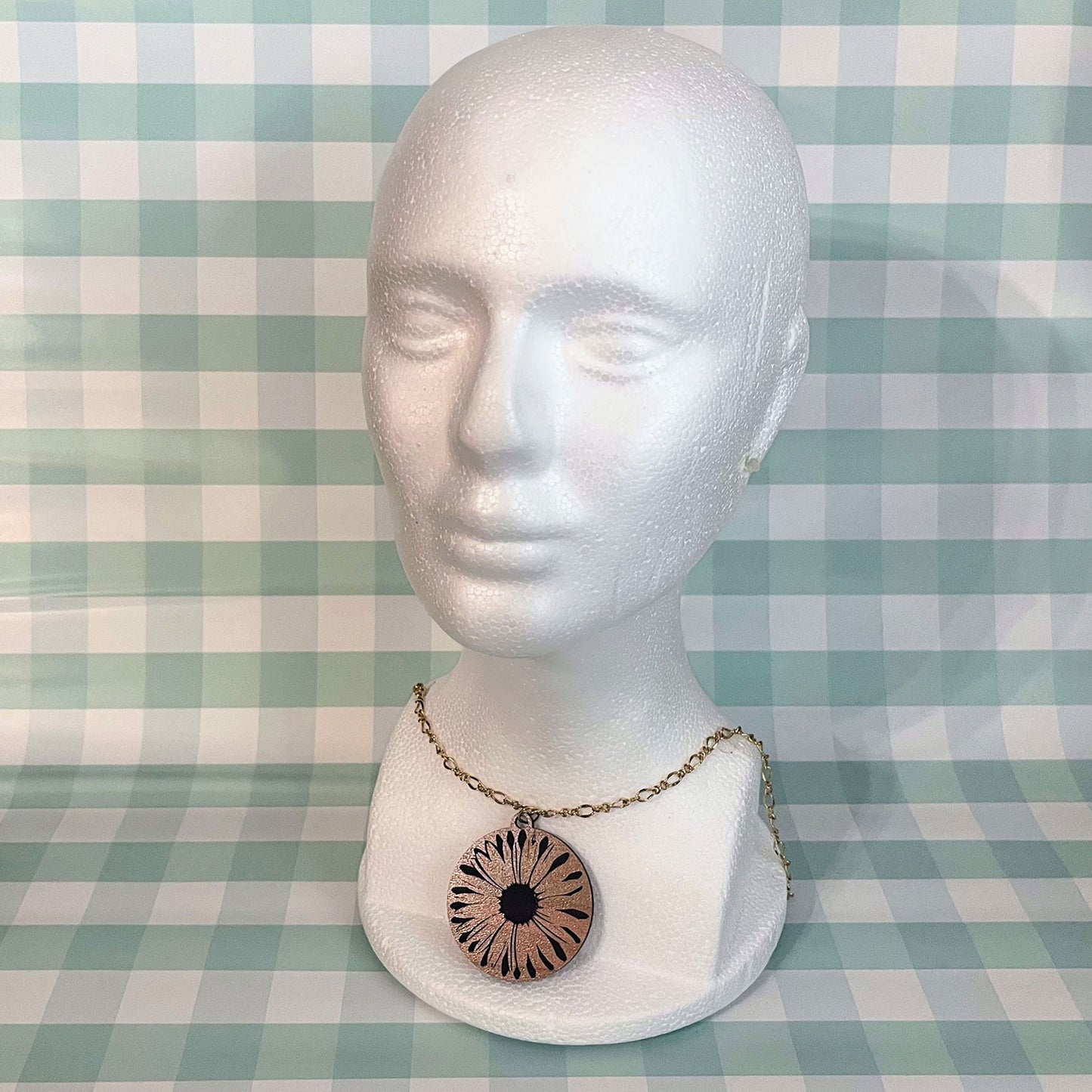 Sunflower Necklace Pendant - Glowforge