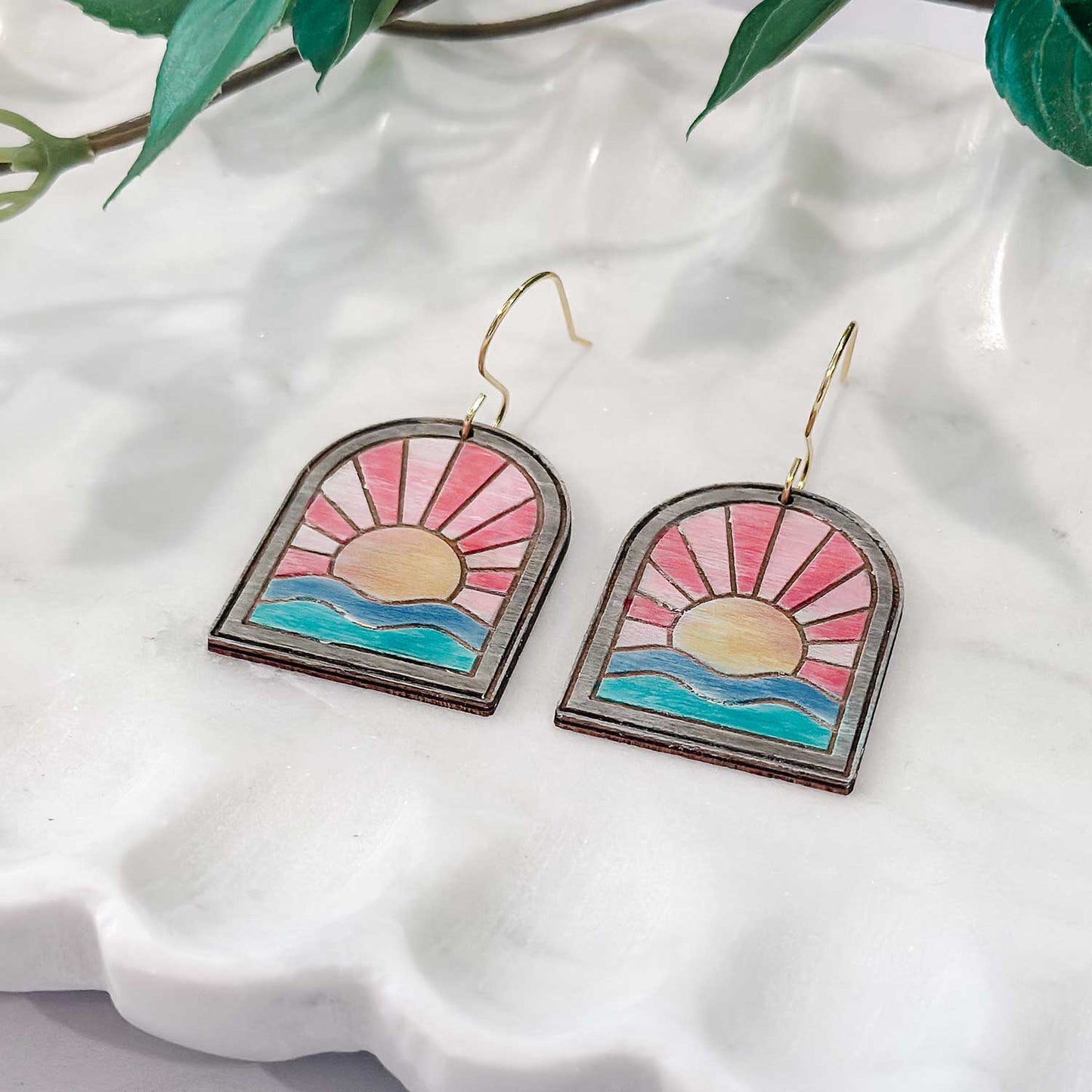 Sunset Ocean Earrings