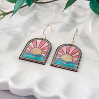 Sunset Ocean Earrings