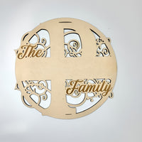 Swirly Family Name Sign "P" - Glowforge
