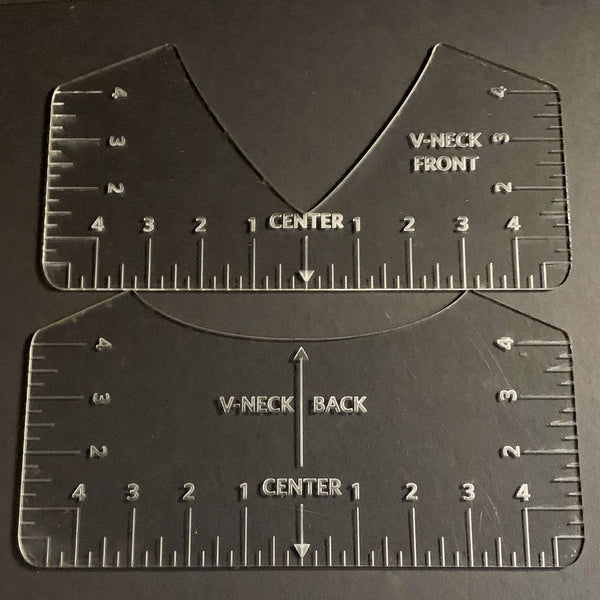 T-Shirt Perfect Alignment Guides for Eco-Iron On - V-Neck – Glowforge Shop