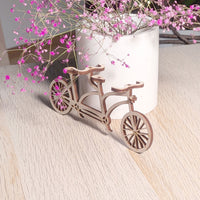 Tandem Bicycle Miniature - Double Seat Vintage-Style Model for Decor or Play