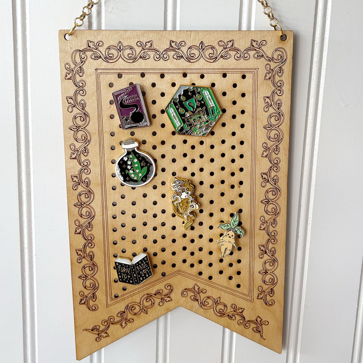 Tapestry Enamel Pin or Earring Display - Glowforge