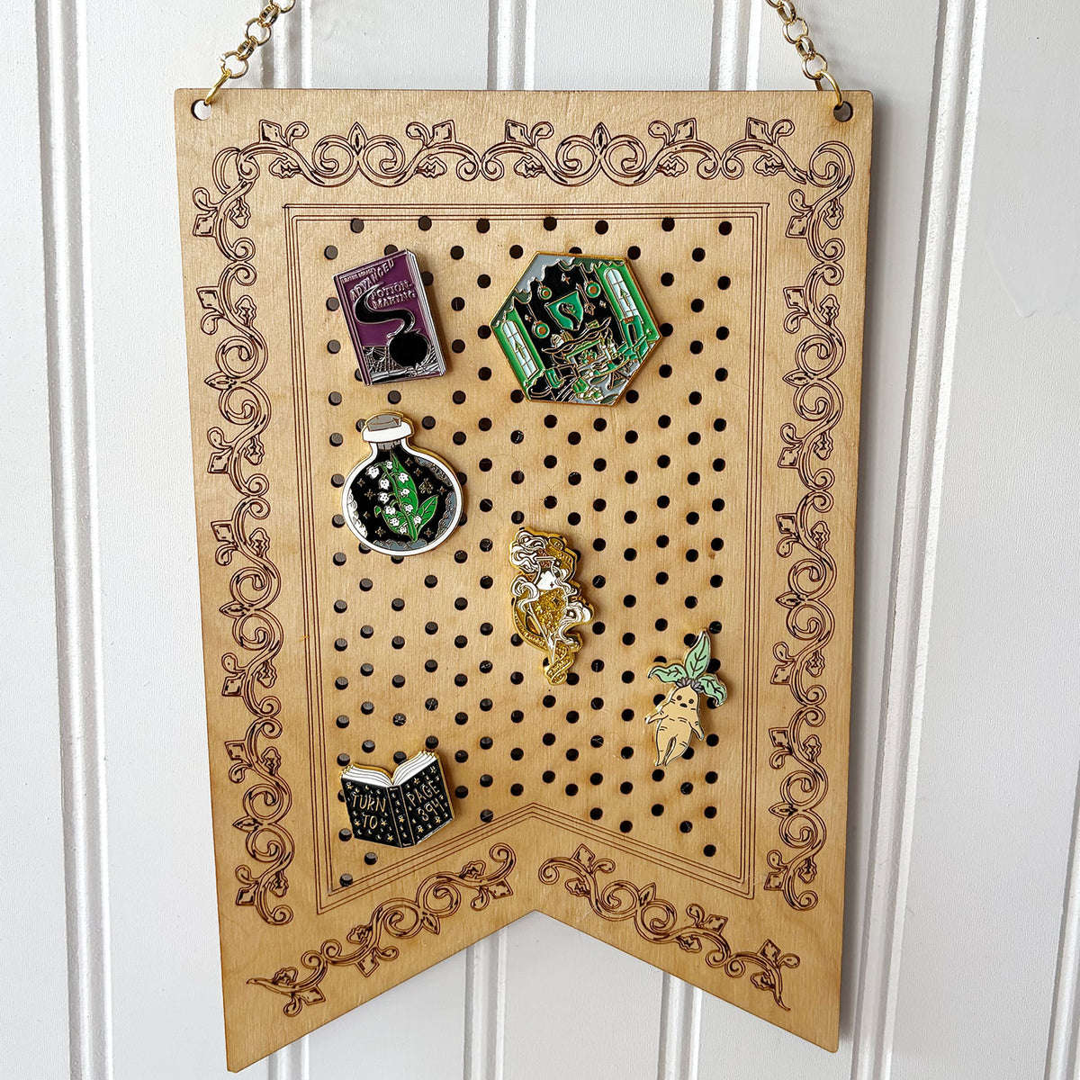 Tapestry Enamel Pin or Earring Display - Glowforge