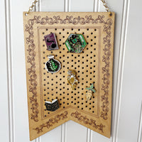 Tapestry Enamel Pin or Earring Display - Glowforge