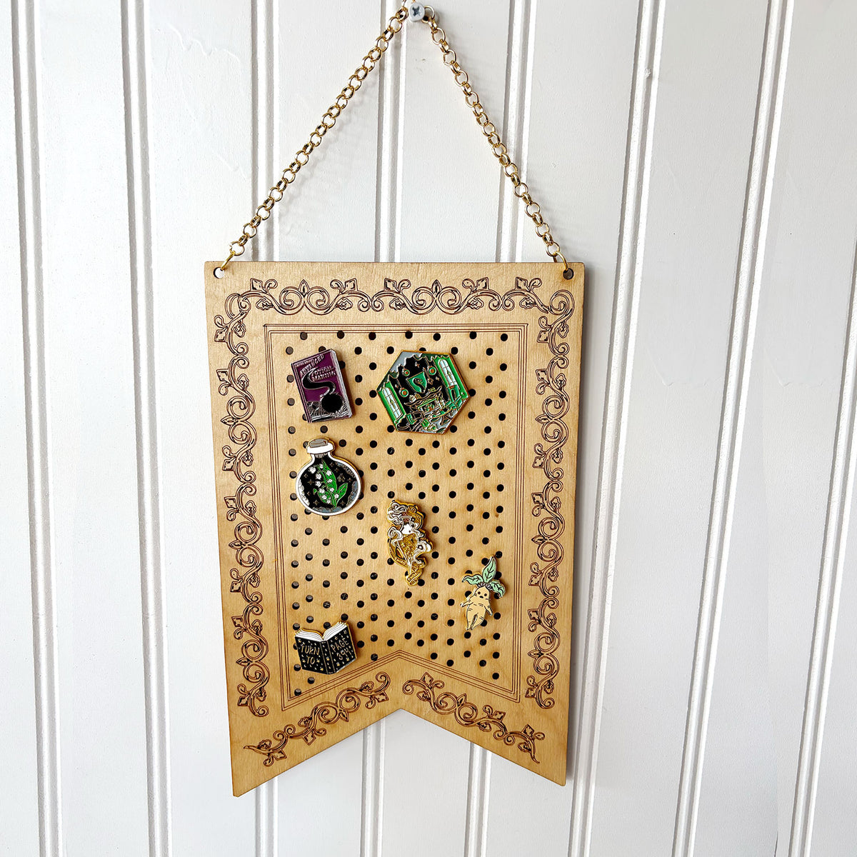 Tapestry Enamel Pin or Earring Display - Glowforge