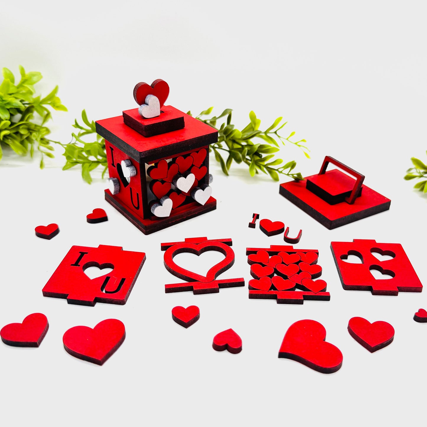 Tea Light Love Lanterns Mix & Match Design (Set of 4) - Set B - Glowforge