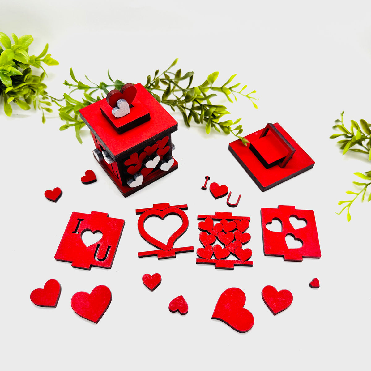 Tea Light Love Lanterns Mix & Match Design (Set of 4) - Set B - Glowforge