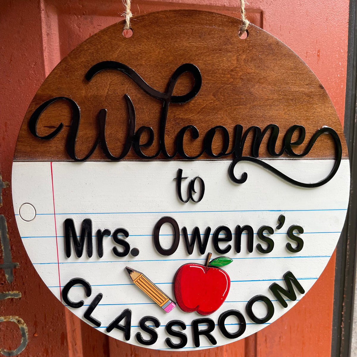 Teacher's Classroom Door Hanger - Glowforge