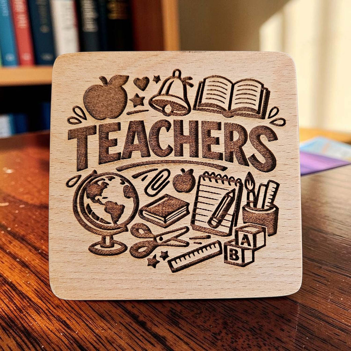 Teachers Coaster - Glowforge