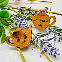 "Tea'd Off" Cheeky Teapot Earrings (Set of 2) - Glowforge