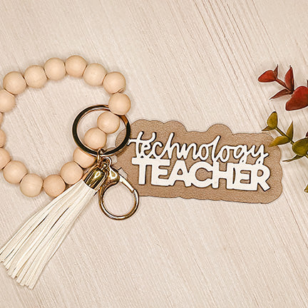 Technology Teacher Layered Keychain – Glowforge Shop