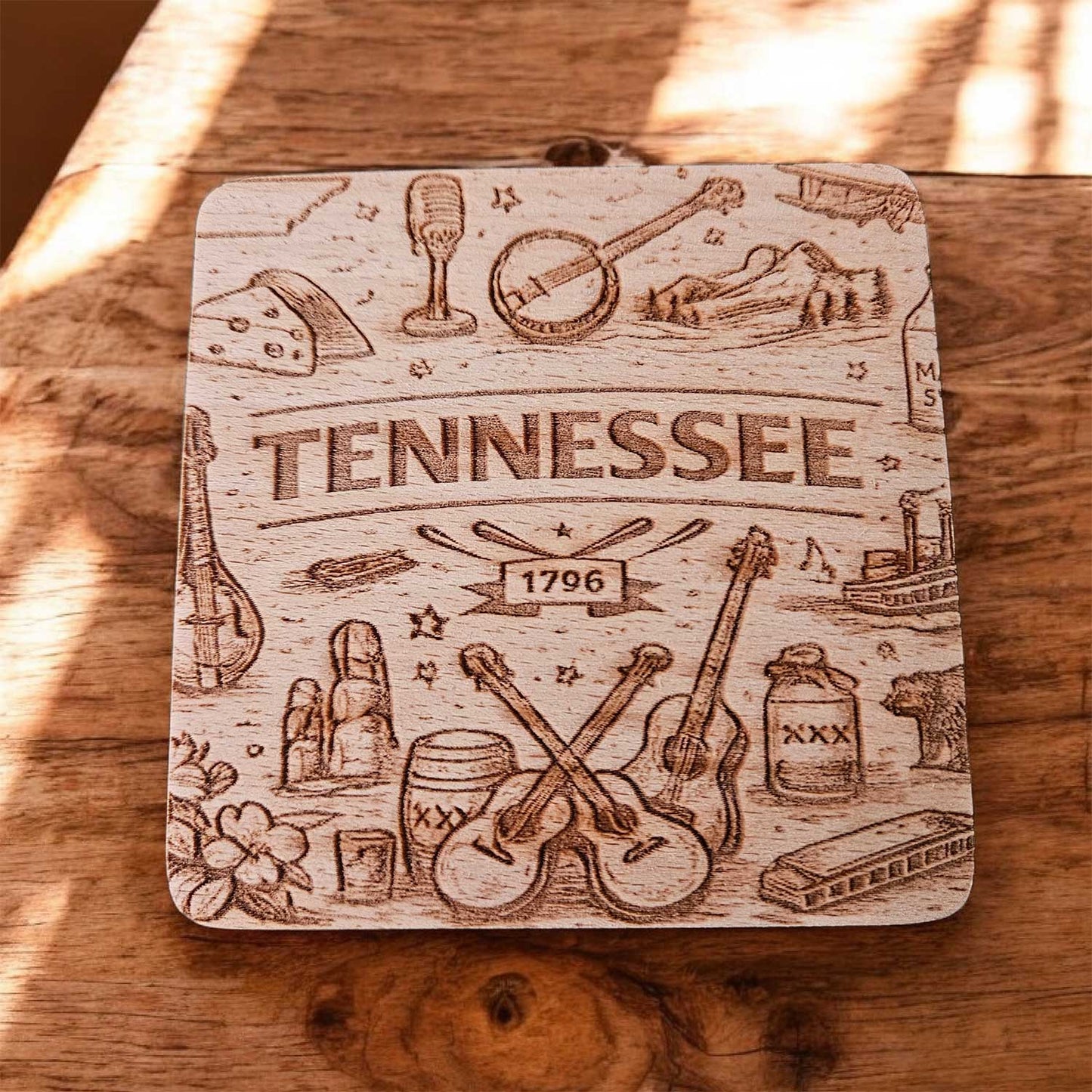Tennessee Coaster Design - Glowforge